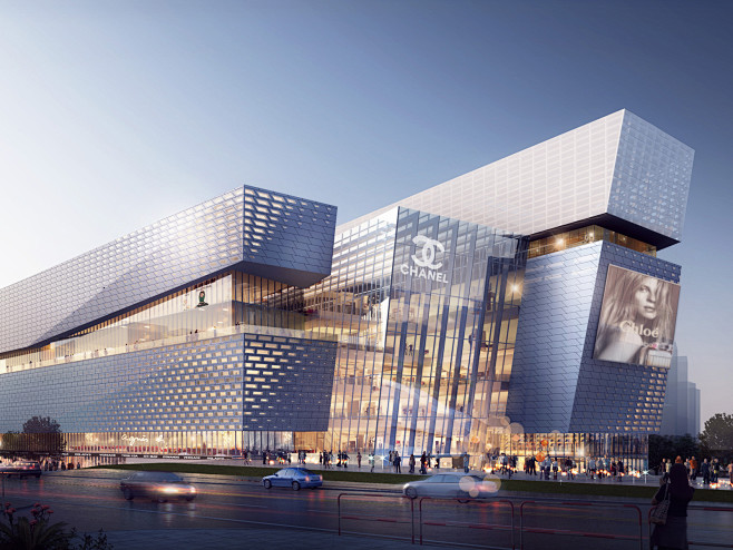 商旅义乌之心城市生活广场aedas建筑设计商业零售项目中国义乌项目