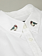 Bird collar pins