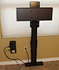 diy tv lift system to install behind the cabinet: 