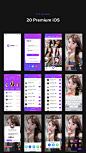 UI Kits : TOMO Video Streaming UI Kit is a package for Sketch which includes 20 high-quality iOS screens that you can use in handy to create beautiful, high-fidelity prototypes for getting started with video streaming applications. Minimal, scalable and p