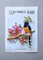 栩栩如生的纸鸟，装饰世界邮票 | 哥伦比亚艺术家 Diana Beltran Herrera ​​​​