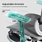 Amazon.com: Hbada Ergonomic Office Chair with 3D Adjustable Armrests, Adjustable Lumbar Support High Back for Computer Chair, Big and Tall Mesh Office Chair, Home Office Chair White : Home & Kitchen