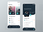 Music App podcast music app app design mobileapp design ux ui