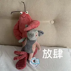 @秋秋鹤 jellycat龙虾 | Larry表情包 堆糖转载一枕甜洝入梦
