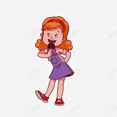 唱歌的小女孩高清素材 免费下载 页面网页 平面电商 创意素材 png素材