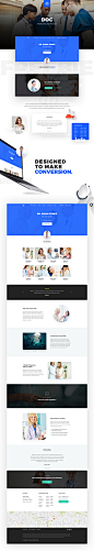 Doc - Freebie Landing Page PSD for Doctors : Doc is a landing page which is designed for doctors. There are more than 10 blocks which you can use if you are doctor or for your next doctor clients. Doc PSD is 100% free to download and rights are open for p