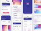 Banking App menubar 2020 trends mobile app design figma design figma statistics banking dashboard illustration branding interaction mockup ux webdesign app trendy design creative design finance app walletapp wallet banking app