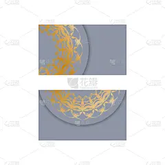 您的商务名片为灰色，带有黄金饰品。强盗偷钱。罪犯偷金币。抢劫和金融安全概念。平的风格,向量。