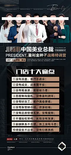 医美人物形象微商培训海报