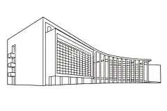 常州博物馆线描  - 源文件下载【酷图网】常州,博物馆,线描,素材,矢量,