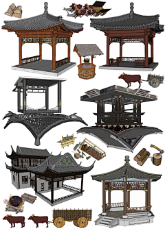 一莫不静好一采集到插画参考—建筑