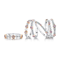 Fancy a little fine pink and white diamond ring.... can be worn single or stacked...Fancy a little fine pink and white diamond ring.... can be worn single or stacked...