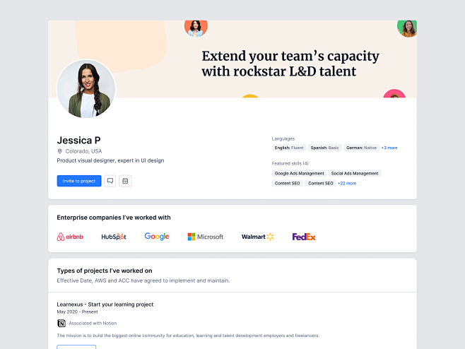 Talent profile by Al...