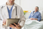 Senior Caucasian man sitting in hospital bed by Gable Denims on 500px