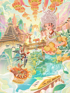 北孤岛ご采集到插画