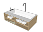 设计一个简单的木制浴缸 盒子 盆 床 纸盒箱 收音机 