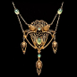 Jean-Etienne Dimanche Art Nouveau necklace