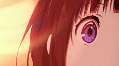 冰菓 原版名称：氷菓 千反田爱瑠 ちたんだ える 二次元 动漫 美少女 眼睛 动态图 gif 同人 截图 人物 动画 via tumblr animoetion