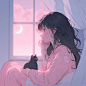女生头像·孤独感