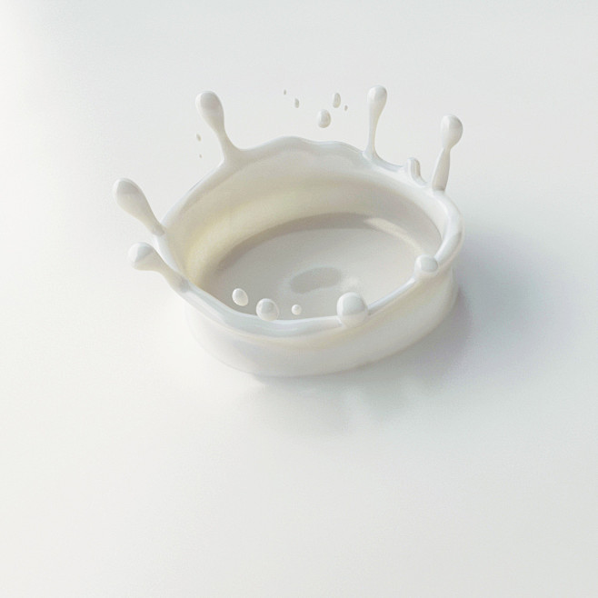 3d milk drop model h...