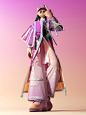 3D 3D Characters CGI cinema 4d close Fashion  MD Octane Render