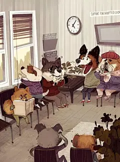 【插画师作品】第129期： 加拿大插画艺术家 Kim Smith 笔下温馨又特别的童话世界_illustration : 原本我都是很期待明天的 但昨天开始喝中药就不期待了 因为我知道要喝一个礼拜的药 都说良药苦口利于病 但药的味道真的是不好闻 希望大家都照顾好自己 今天分享一组童话世界作品 希望大家心存美好期待未来 嗯...再过