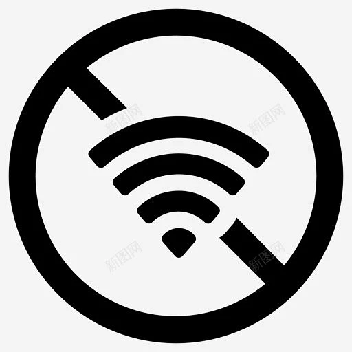 没有wifi断开连接禁止上网 标识 标志 UI图标 设计图片 免费下载 页面网页 平面电商 创意素材-花瓣网