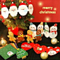 韩国 圣诞折叠贺卡+信封+贴纸 祝福卡礼盒装 圣诞礼物