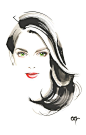 #Nude_make #Long_Hairstyle #OHGUSHI #Fashion_illustration #Cosmetic…: 