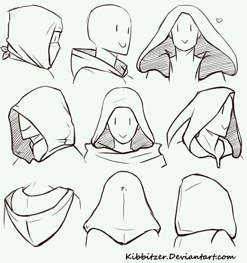 How to draw hoods: 