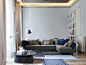 Sectional leather sofa SINUA by Bonaldo design Mauro Lipparini : Download the catalogue and request prices of Sinua by Bonaldo, sectional leather sofa design Mauro Lipparini
