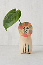 Slide View: 1: Lion Vase