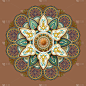 Flower motif pattern design