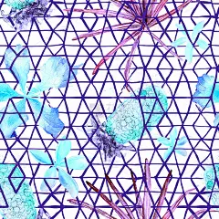 奇异的几何无缝图案。