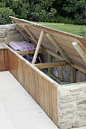 greencube garden and landscape design, UK:  garden storage under seats