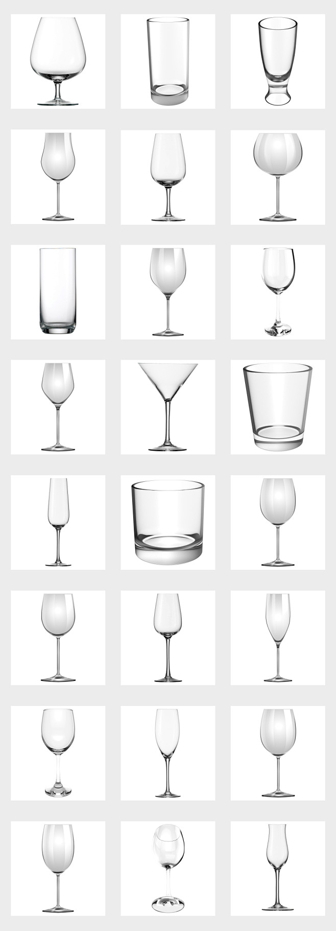 透明玻璃材质杯子玻璃杯免抠png素材