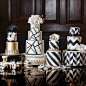 From new book #OPULENCIA Demonstrating the principles of contrast in cake design with these beautiful cakes. Image courtesy of the uber talented @nvardikos. #beautifulcakes #beautifulcaketables #opulentweddingcakes #cakesofinstagram #instabride #instacake