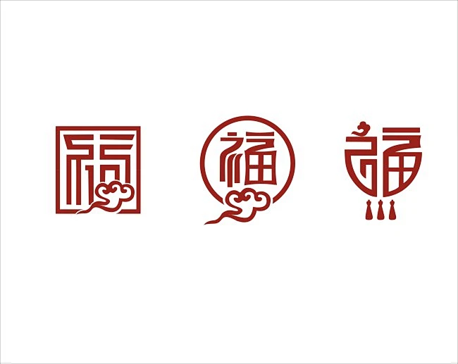 福字logo设计图片_G--国风图案图片素材-花瓣网