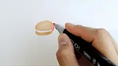 【视频】简单的马卡龙马克笔简笔画手绘视频教程 小清新美食手绘_www.youyix.com