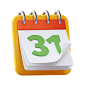 Calendar 3D Icon