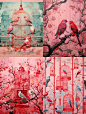 preseletulza_birds_in_cages_pinkredin_the_style_of_eclectic_mon_e76d61ab-b89e-47da-abad-97bfe1d56043