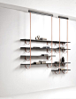 Floating metal bookcase TALEA by DE CASTELLI