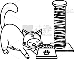 可爱的,宠物,幽默,卡通,纯种犬,肖像,食品,哺乳纲,小的,自然美