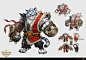 Character Concept Art for DEFENSE DERBY.