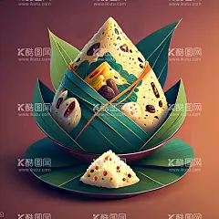 粽子插画  - 源文件下载【酷图网】粽子,美食,插画,中国风,端午节,节日