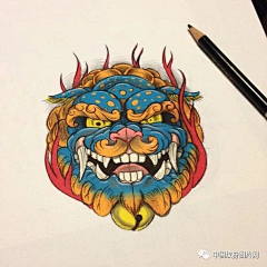 【纯针时代刺青】漏漏采集到纹身手稿