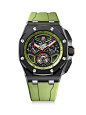 Audemars Piguet Keeps The Party Going: Meet The Green And Black Ceramic Royal Oak Offshore Self-Winding Flying Tourbillon Chronograph Watch | aBlogtoWatch : The new Royal Oak Offshore Self-Winding Flying Tourbillon Chronograph In Green And Black Ceramic w