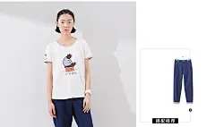 [满送]初语2016夏装新款纯棉短袖t恤女小熊文艺上衣夏白色体恤衫-tmall.com天猫