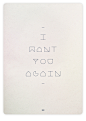 Hadrien Degay Delpeuch - E-pure Font I want you again #采集大赛# #平面#
