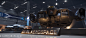 Star Citizen: 2948 Anniversary Special, Arthor Yang : Here's the 2948 Anniversary Special event took place in Lorville. It's basically a huge hall, and each manufacture has its own theme overlay including signs, ships and lighting. I was responsible creat
